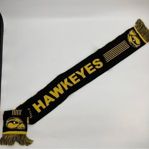 Black and Gold Hawkeyes Team Scarf